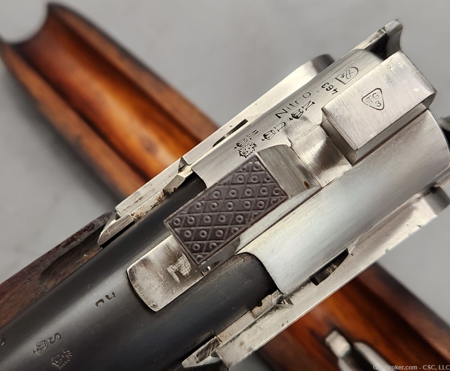Fortuna over under 12 gauge shotgun with exquisite hand engraving 28"-img-48