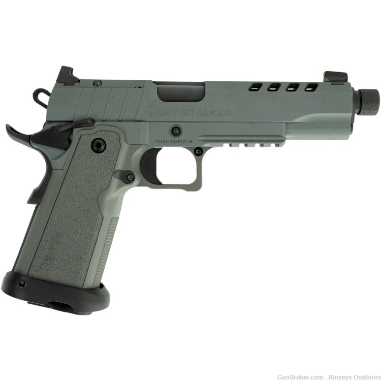 SDS B9R Night Stalker 1911 Pistol 9mm 5 in. Black Cerakote 17 rd.-img-0