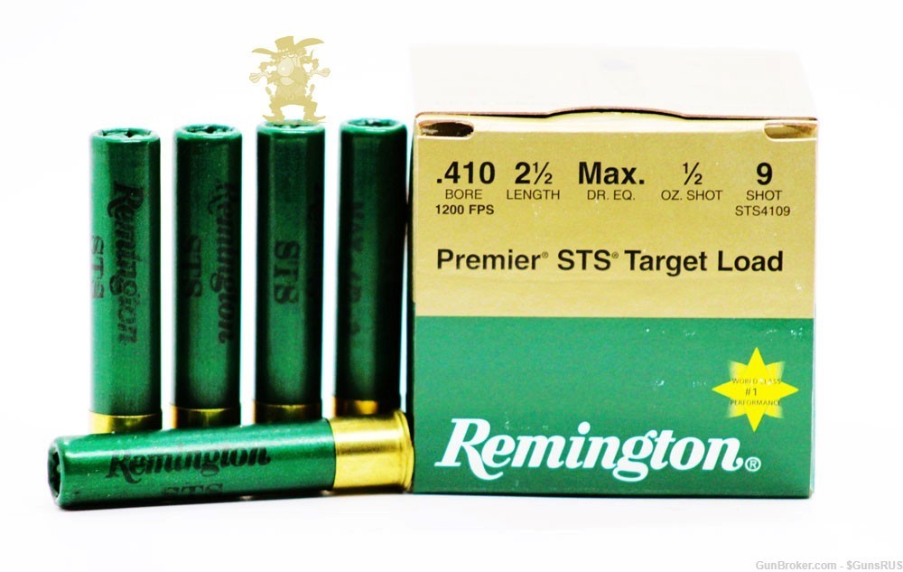 Remington STS® .410 Bore No.9 Shot Hard Hitting SUPER HARD 410 Shot 2.5" -img-0