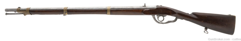 Extremely Rare Danish Model 1841 Under Hammer percussion rifle .74 caliber -img-4