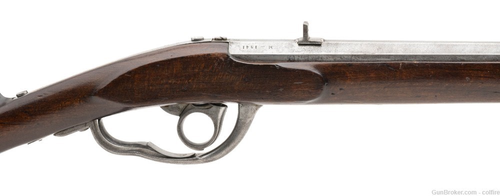 Extremely Rare Danish Model 1841 Under Hammer percussion rifle .74 caliber -img-1