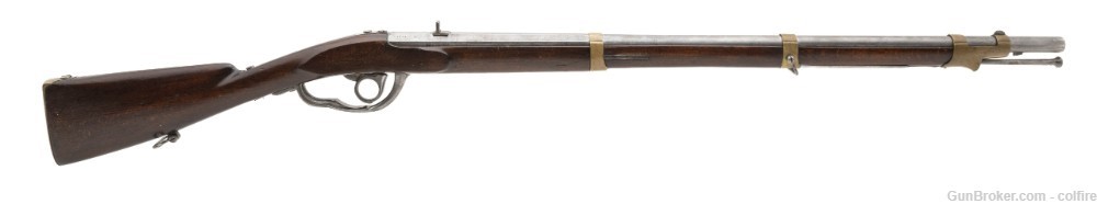 Extremely Rare Danish Model 1841 Under Hammer percussion rifle .74 caliber -img-0