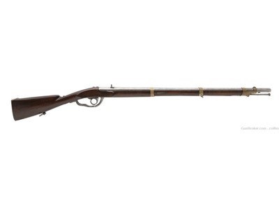 Extremely Rare Danish Model 1841 Under Hammer percussion rifle .74 caliber 