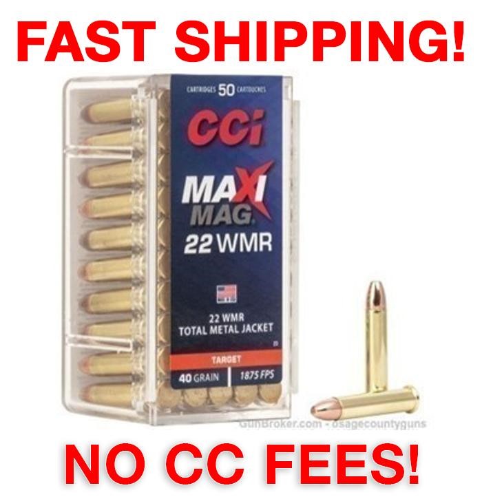 CCI Maxi-Mag TMJ - 40gr - .22 WMR - 50rds-img-0