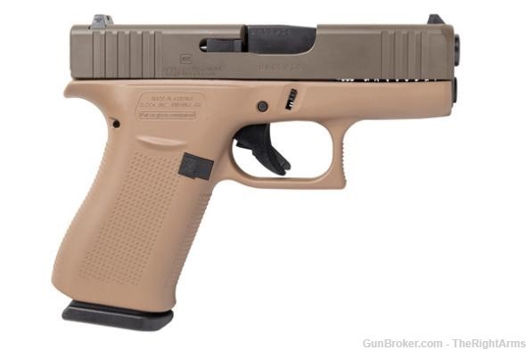 Glock, 43X USA, Safe Action, 9MM, 3.41" Barrel, 10+1 Round, Cerakote-img-0