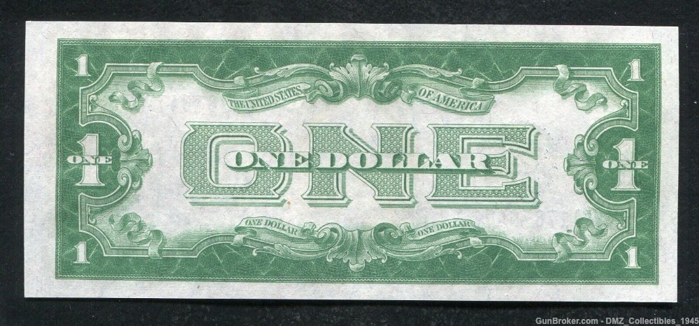 1928 $1 Silver Certificate Note  Money Currency w/ George Washington-img-1