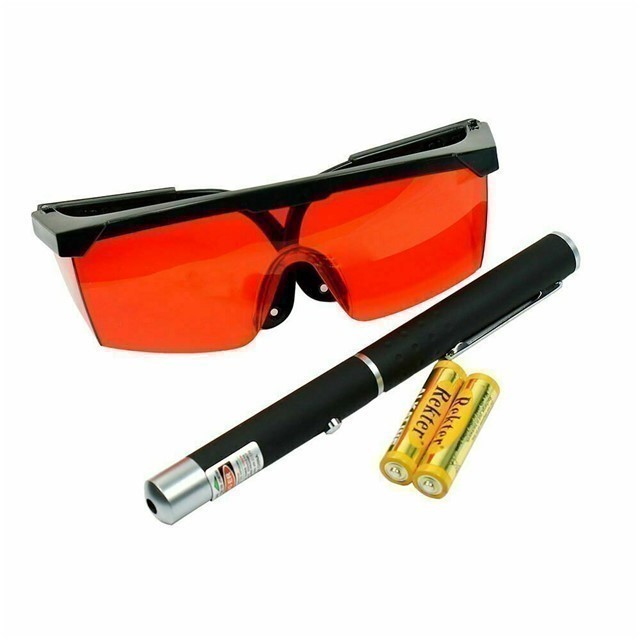 SP Red Tinted Safety Glasses W/ Laser Pointer Pen-img-1