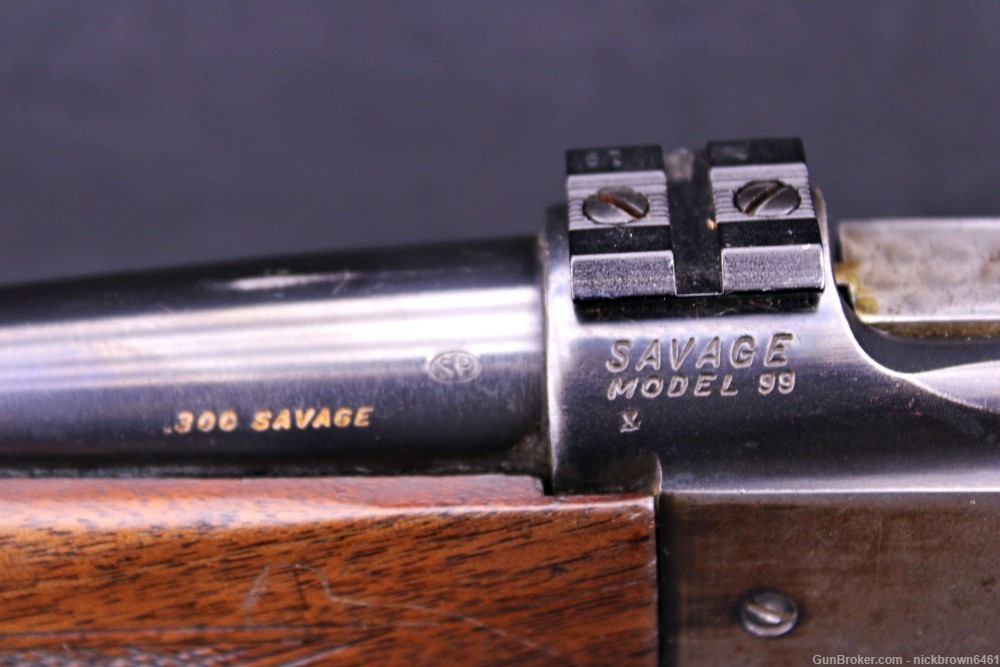 1957 SAVAGE MODEL 99F 300 SAVAGE 22" BBL LEVER ACTION W/SCOPE BASES C&R-img-19