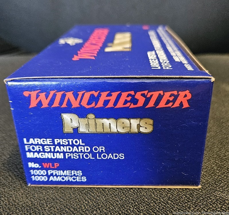 1000 Winchester Large Pistol Primers for Standard or Magnum Load -img-0