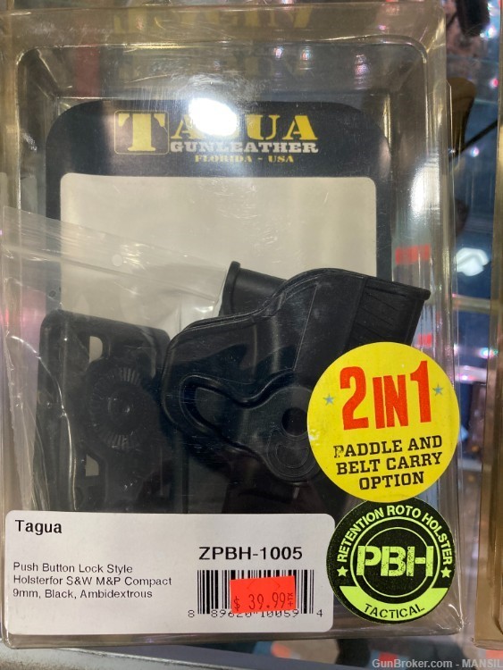 TAGUA HOLSTER HOLSTERS FOR SMITH & WESSON M & P COMP. PADDLE / BELT-img-0