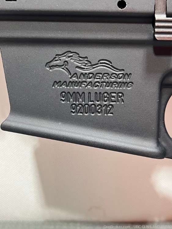 Anderson (New Build) AM9 Pistol 9mm, 8” Barrel, 15rd Glock Mag-img-8