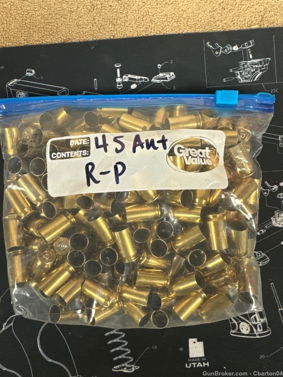 45ACP Reloading Brass 1150+ct-img-2