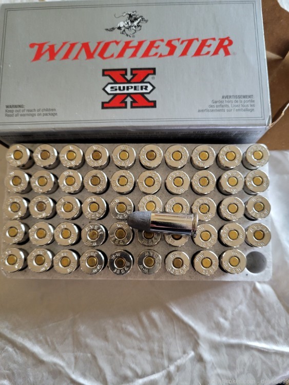 Winchester .38 S&W 145 GR. Lead Round Nose ammo, 50 Rounds 1 Full Boxe-img-3
