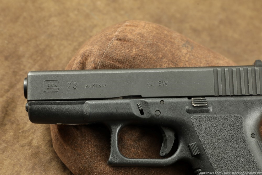 Glock 23 G23 Gen 2 .40 S&W 4” Semi-Auto Striker Fired Pistol w/ Case -img-5