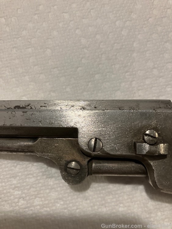 Civil war Colt 1849 pocket silver plated made 1862 matching #-img-4