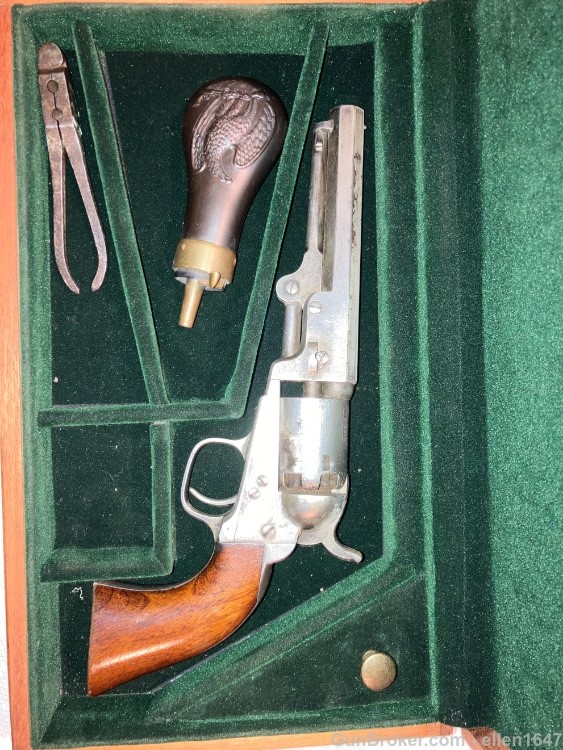 Civil war Colt 1849 pocket silver plated made 1862 matching #-img-23