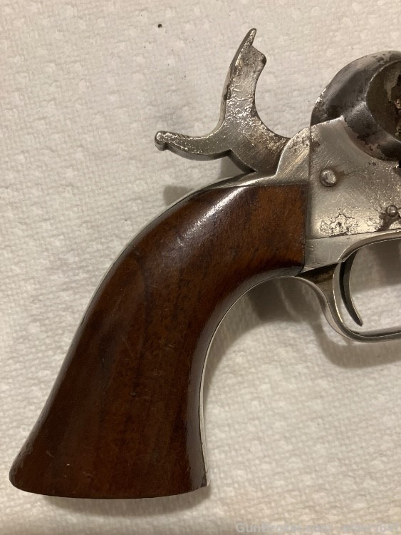 Civil war Colt 1849 pocket silver plated made 1862 matching #-img-19