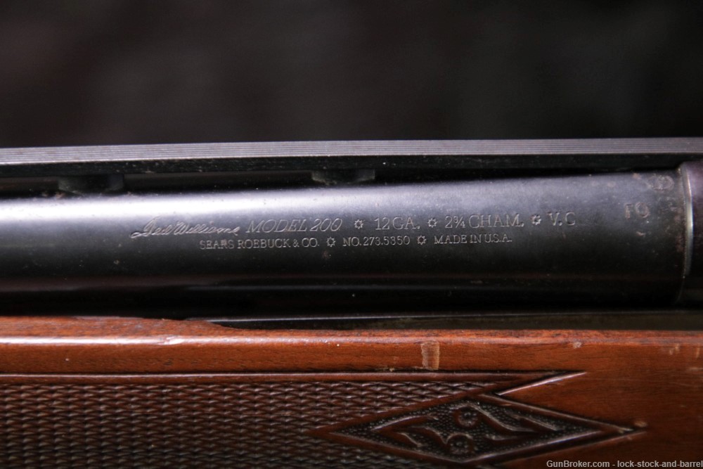 Ted Williams Sears Model 200 273.5350 12 Gauge Pump Action Shotgun-img-23