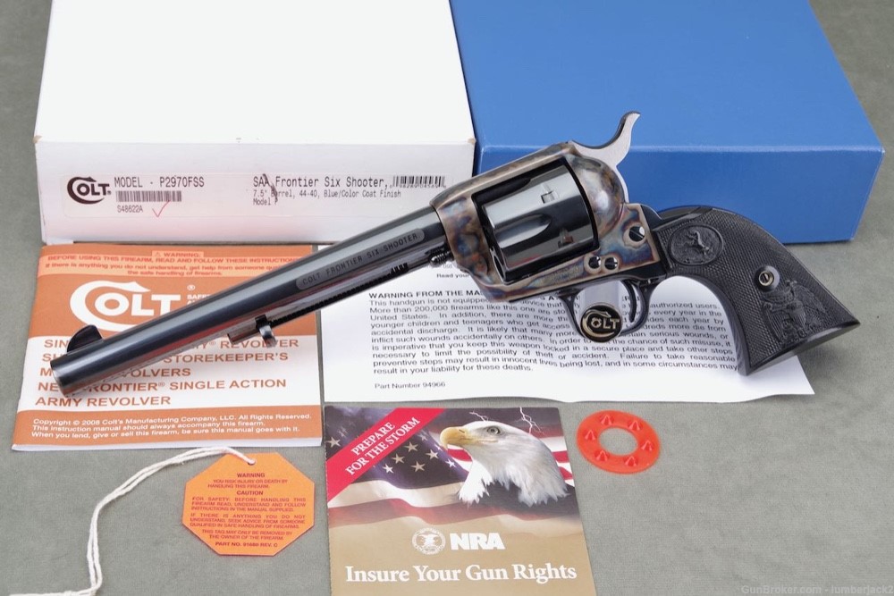 2008 Colt Custom Shop SAA Acid Etched Frontier Six Shooter 7.5'' w Orig Box-img-0