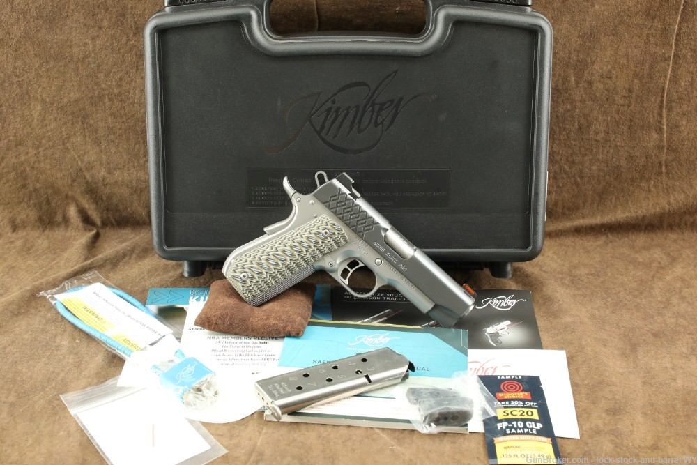 Kimber AEGIS Elite Pro Fiber Optic .45 ACP 1911 Pistol w/ Factory Box-img-2