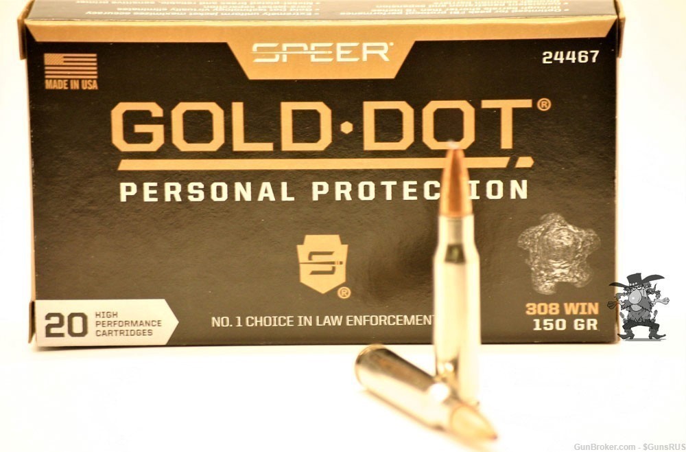 308 SPEER GOLD DOT DEFENSE Nickel Cased 308 150Gr PERSONAL PROTECTION 20-img-0