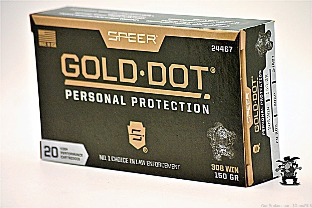 308 SPEER GOLD DOT DEFENSE Nickel Cased 308 150Gr PERSONAL PROTECTION 20-img-3