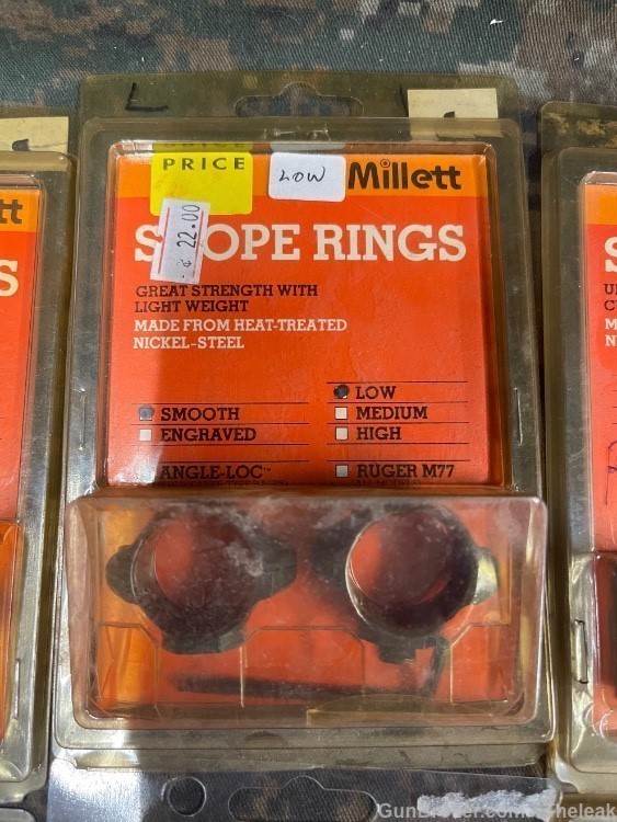 MILLETT SCOPE BASE AND RING LOT-img-2