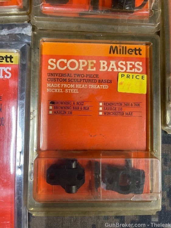 MILLETT SCOPE BASE AND RING LOT-img-6