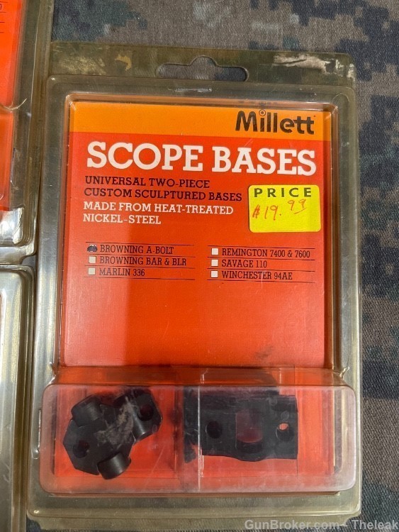 MILLETT SCOPE BASE AND RING LOT-img-7