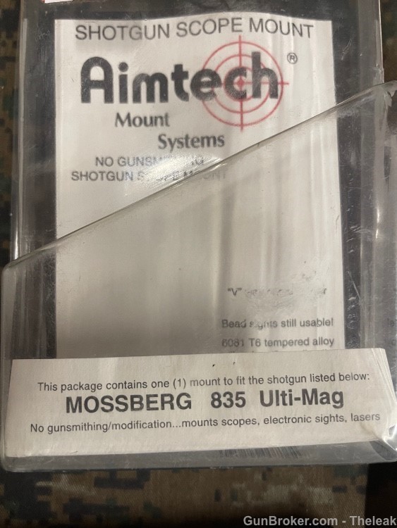 MOSSBERG 835 ULTI-MAG SCOPE MOUNT, RED DOT MOUNT-img-1