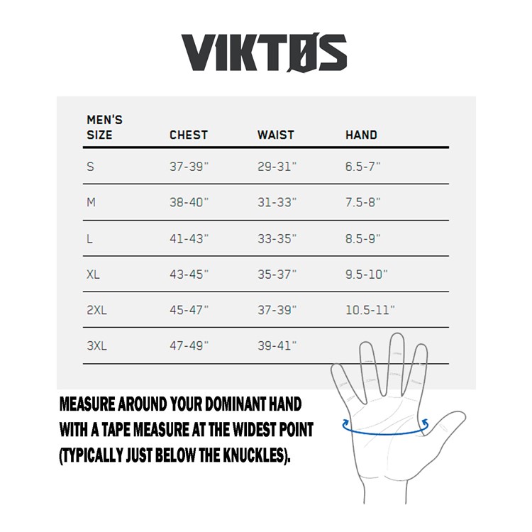 VIKTOS Men's Glove Operatus Xp, Color: Black, Size: XL (1206905)-img-2