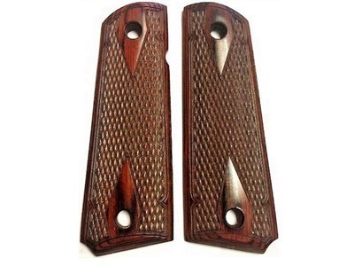 1911 grips full-size fits Classic Double D Rosewood Plus 4 gold screws