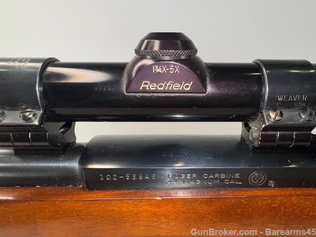 RUGER 44 MAG CARBINE WITH REDFIELD 1 3/4-5X SCOPE-img-14