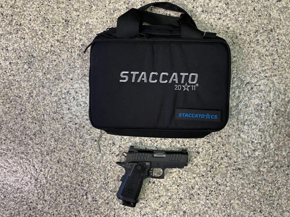 Staccato CS NEW WIDE FRAME Stainless Barrel Flat Trigger Full Sight-img-0