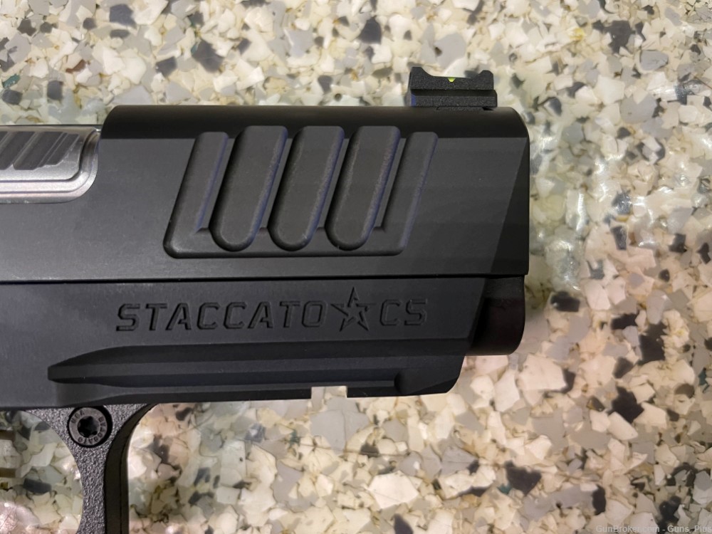 Staccato CS NEW WIDE FRAME Stainless Barrel Flat Trigger Full Sight-img-2