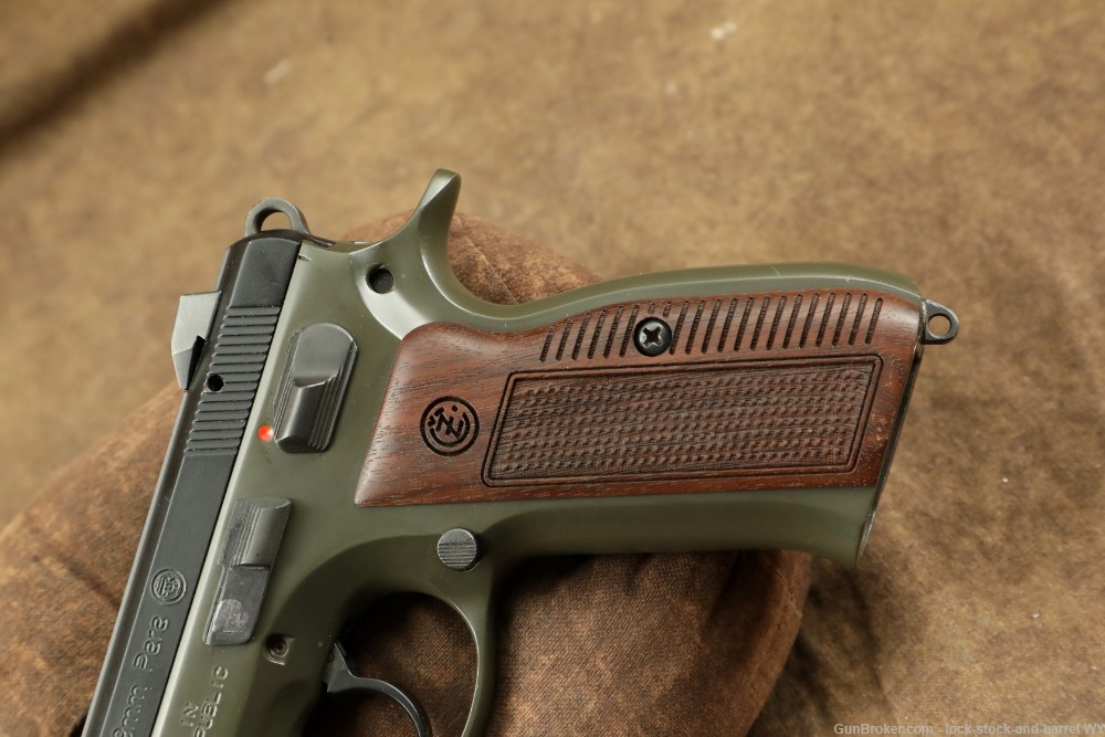 Czech Model 75 B OD Green 9mm 4.5” Semi-Auto Pistol w/ 16 RD Magazine-img-8