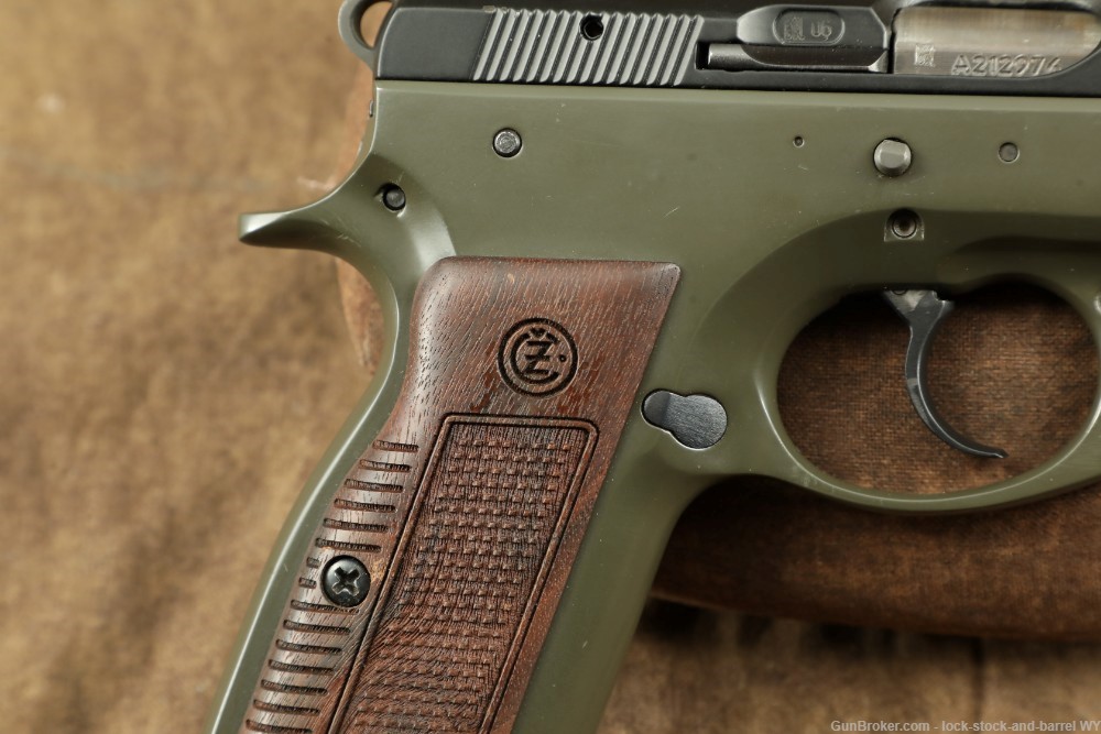 Czech Model 75 B OD Green 9mm 4.5” Semi-Auto Pistol w/ 16 RD Magazine-img-17
