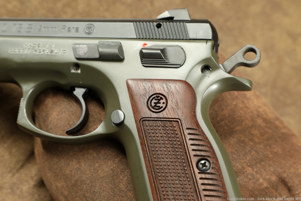 Czech Model 75 B OD Green 9mm 4.5” Semi-Auto Pistol w/ 16 RD Magazine-img-24