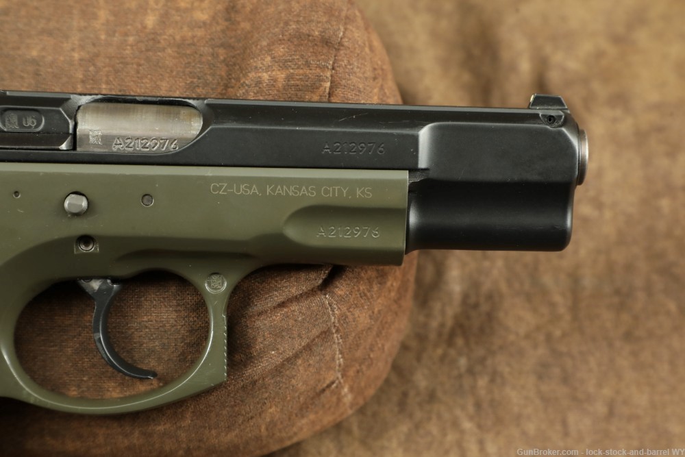 Czech Model 75 B OD Green 9mm 4.5” Semi-Auto Pistol w/ 16 RD Magazine-img-21