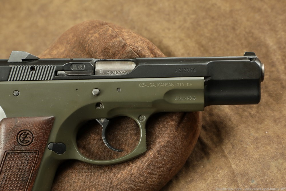 Czech Model 75 B OD Green 9mm 4.5” Semi-Auto Pistol w/ 16 RD Magazine-img-5