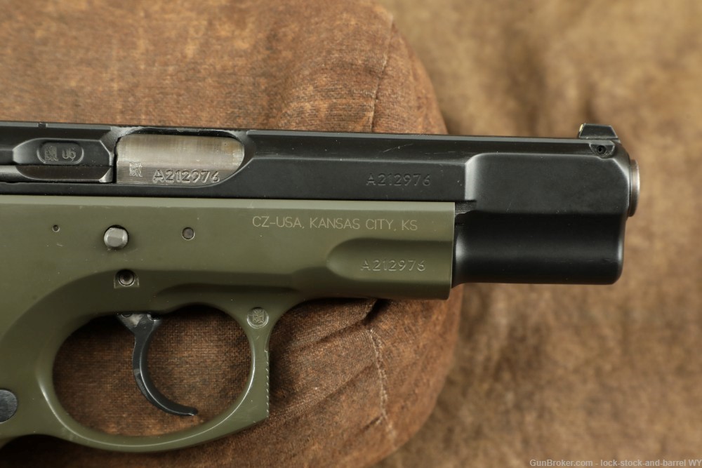 Czech Model 75 B OD Green 9mm 4.5” Semi-Auto Pistol w/ 16 RD Magazine-img-20