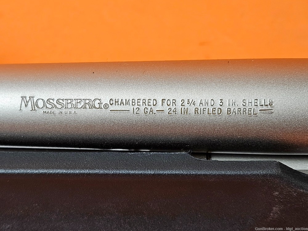 Mossberg 500A Rifled Slug Barrel 12 Gauge Shotgun 24" With Box, Manual-img-15