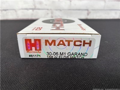Hornady Match 30-06 Springfield M1 Garand 81171