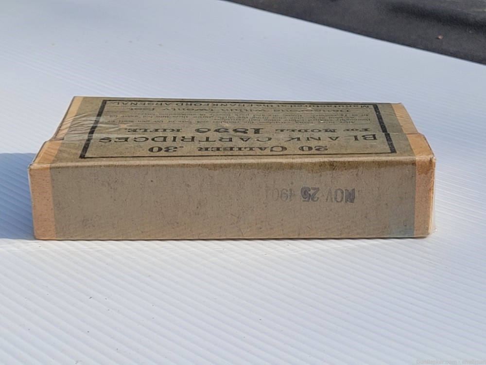 Frankford Arsenal .30 Cal Blanks for 1898 rifle - Never Opened -img-8