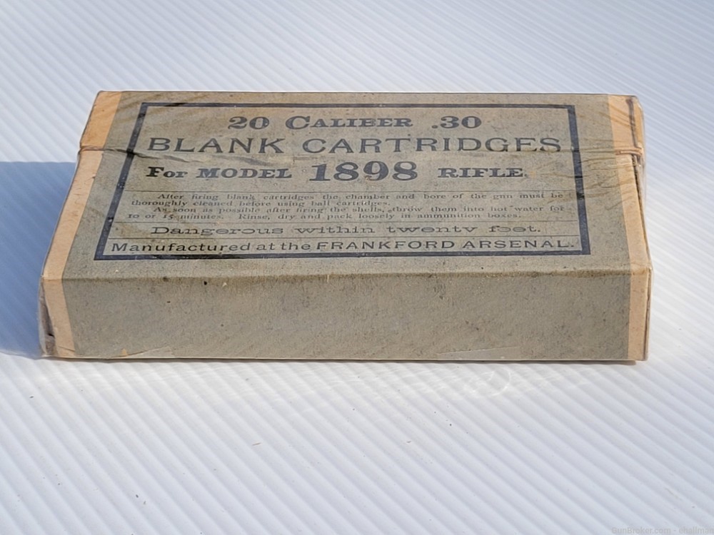 Frankford Arsenal .30 Cal Blanks for 1898 rifle - Never Opened -img-5