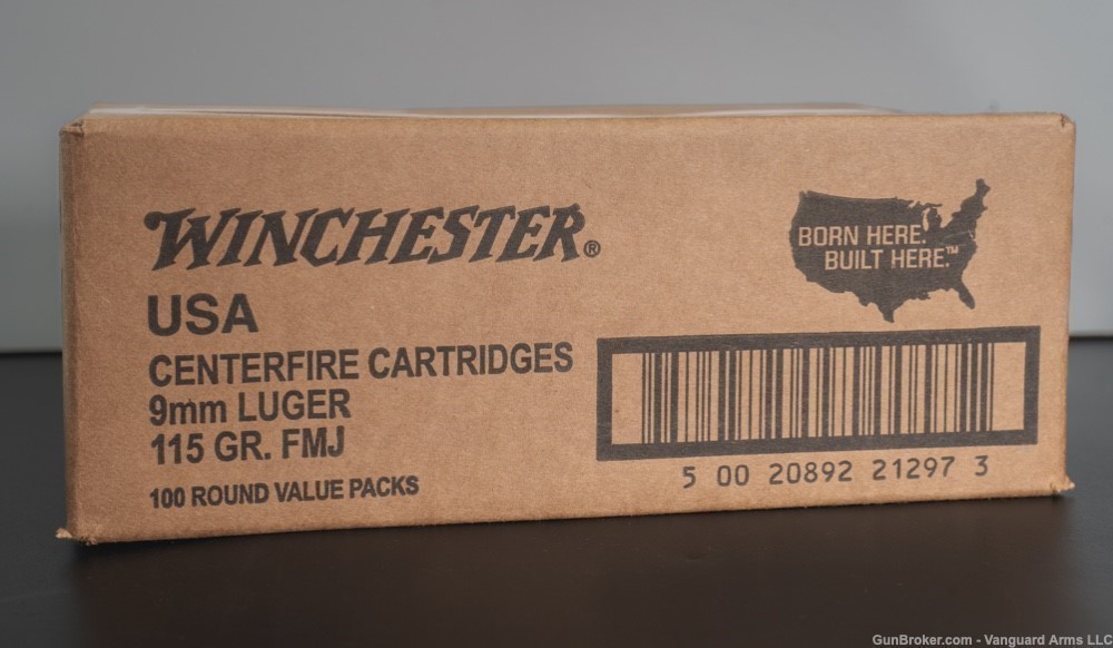Winchester 9mm 115Gr FMJ! 1000 Rounds!-img-0