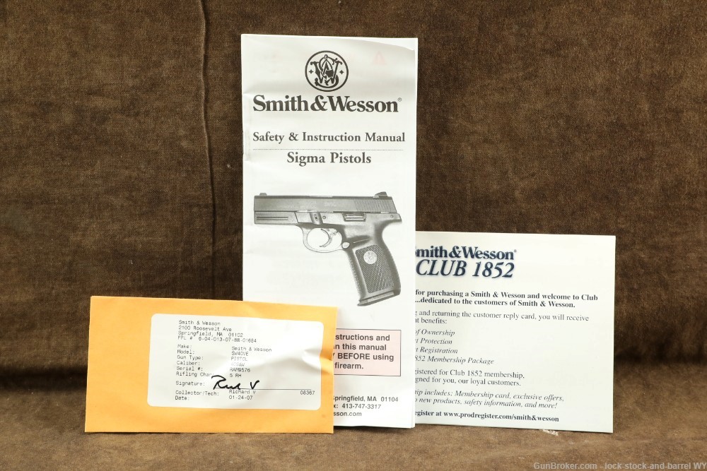 Smith & Wesson SW40VE .40S&W 4” Striker Fired Semi-Auto Pistol 2007-img-34