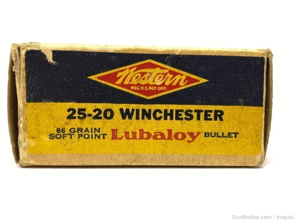 Western .25-20 Lubaloy Vintage Box 45 Rounds-img-3