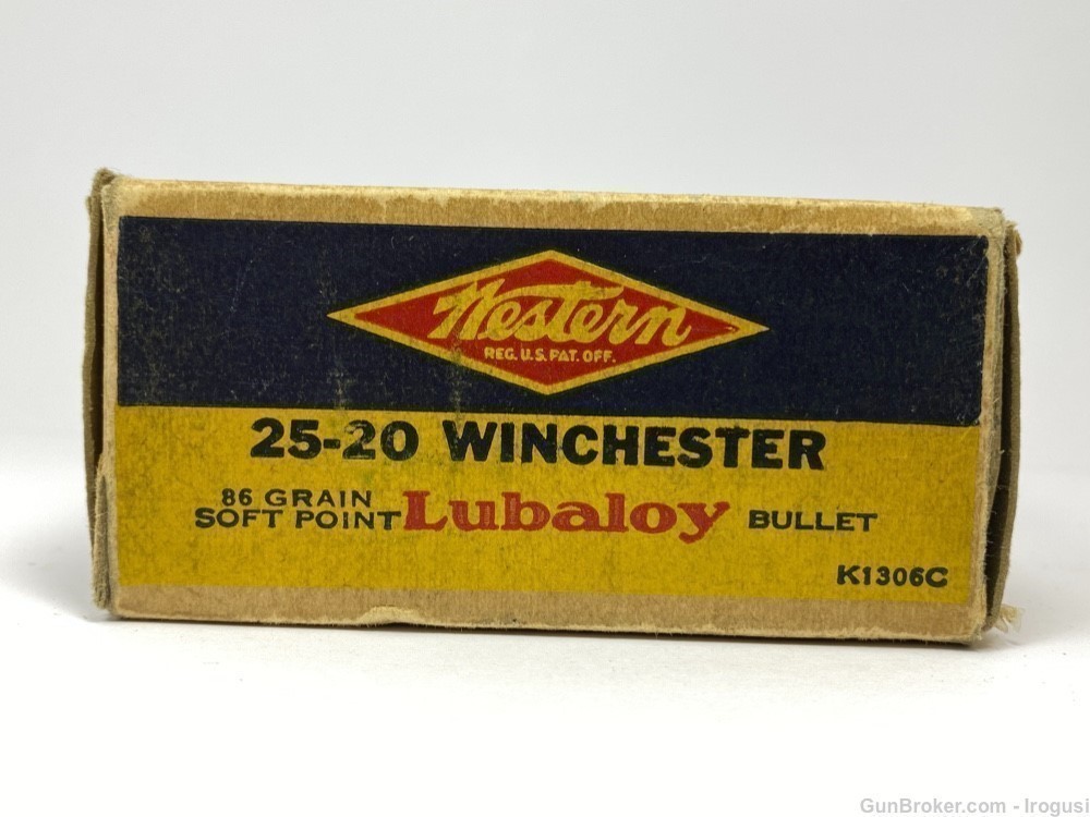 Western .25-20 Lubaloy Vintage Box 45 Rounds-img-2