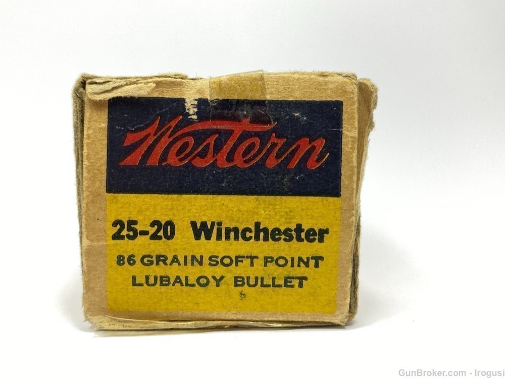 Western .25-20 Lubaloy Vintage Box 45 Rounds-img-4
